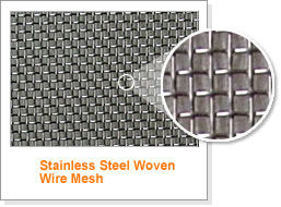 Durable	Stainless Steel Woven Wire Mesh 12 / 14 / 16 / 18 Mesh Wear - Resistance