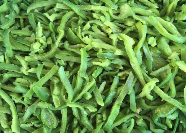 Fresh IQF Individually Quick Freezing Green Pepper Strips IQF Frozen Food For