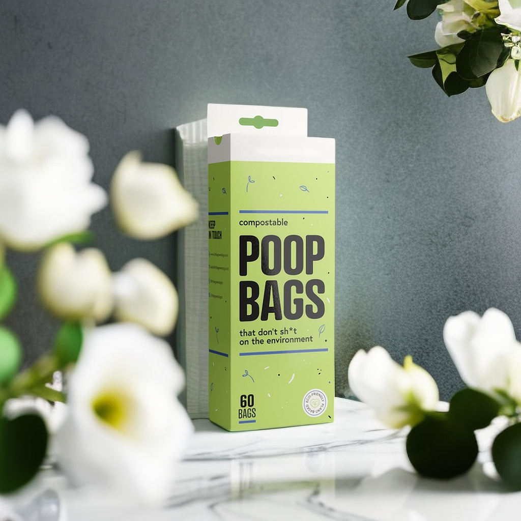 Biodegradable Compostable Dog Bags Cat Waste EN13432 Certified