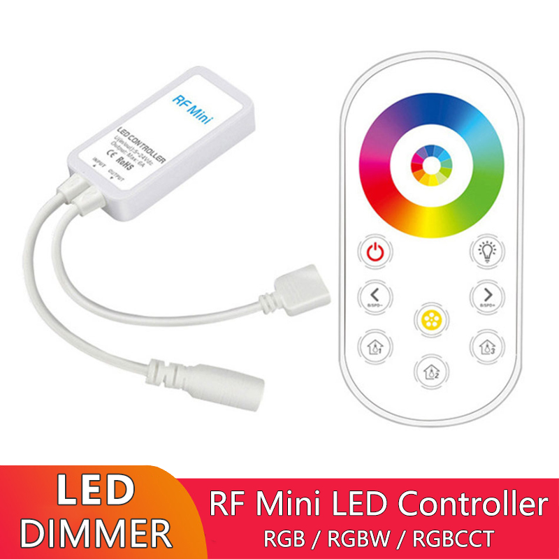DC 24V LED RGB Controller Mini RF Wireless Touch Remote For LED 5050 Strip
