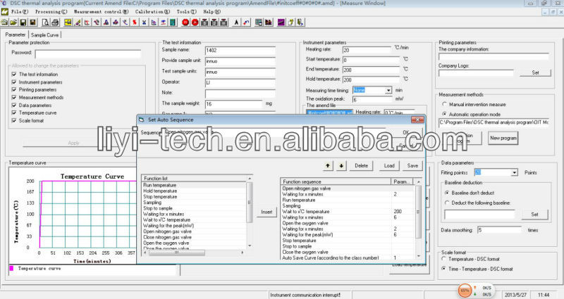 Touch Screen Type Differential Scanning Calorimeter / Differential Scanning Calorimetry Price