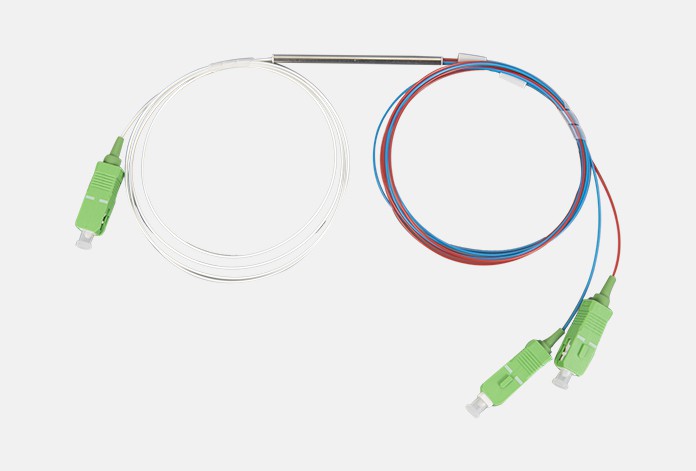 700 SC/APC 1×2 Mini Tube FBT Splitter / Single Mode Fiber Splitter