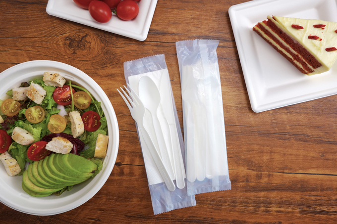 CPLA ECO Friendly 7 Inches Knives Cutlery Set Disposable Biodegradable Knives