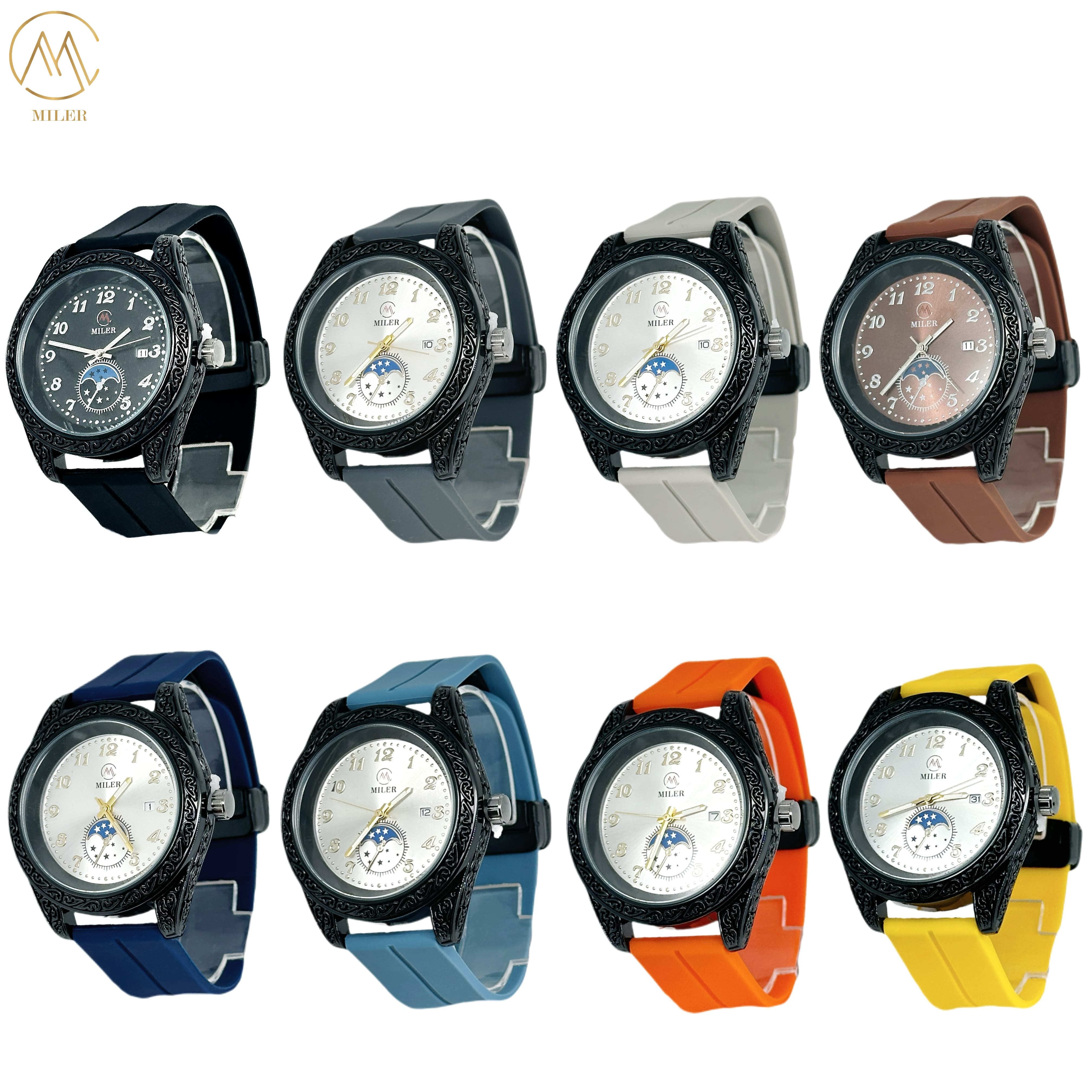 Factory Direct Sale Fashion Sports Silicone Strap Wristwatches