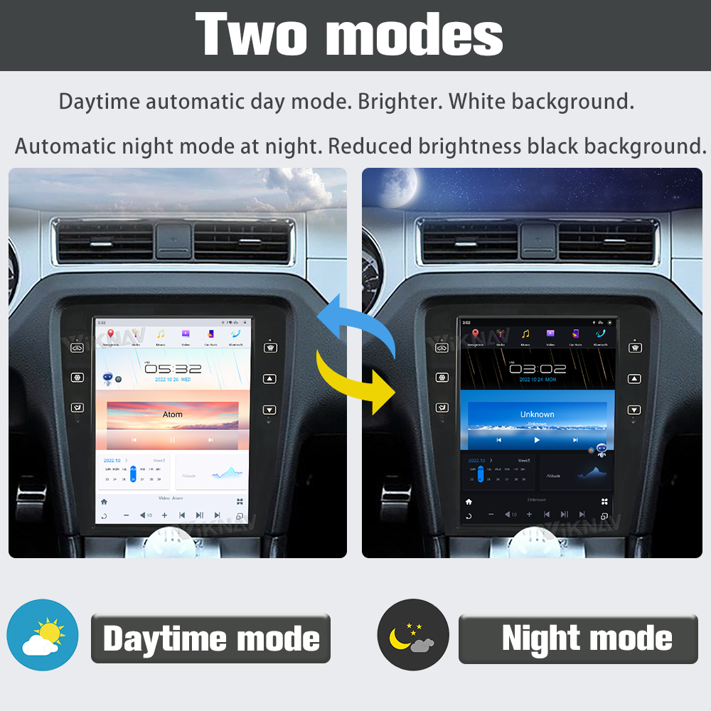 Android 13 Car Radio GPS Navigation For Ford Mustang Multimedia Player 09-13