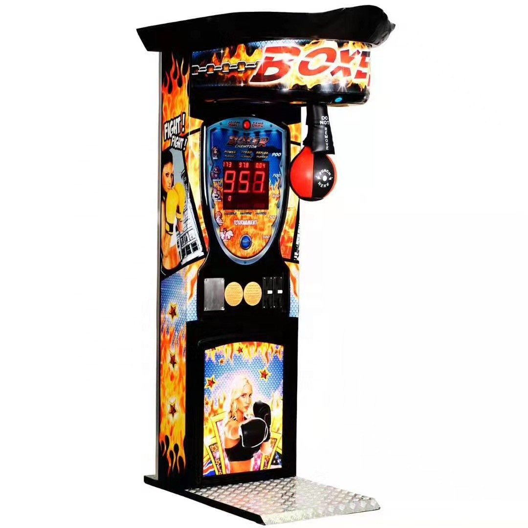 Pubs Coin Operated Arcade Game Boxing Punch Machine