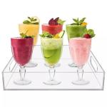 HOT SALE Acrylic Square Storage Tray Home Fruit and Snack Food Tray with Handles
