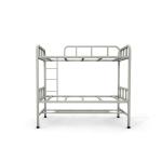 School Adult Size Gray Color 1800mm Height Steel Bunk Bed For Students