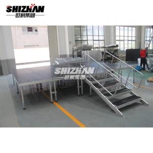 China Party Event Aluminum Stage Platforms Folding Adjustable Legs Wedding Stage TUV wholesale