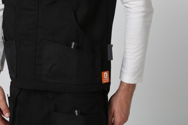 Cordura® Reinforcement Indoor And Outdoor Mens Work Vest Velcro Fastener