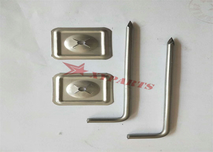 63.5 MM Square Shape Metal Speed Clips For Fixing Insulaton Metal Nails