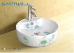 Round Shape Ceramic Art Basin Table Top Wash Basin for Bathroom 465*465*155 mm