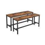 Dining Benches for Sale, Set of 2 Dining Benches, Industrial Style Dining