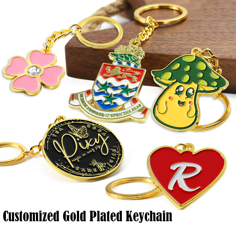Zinc Alloy Metal Keychain Custom 2d 3D Cartoon Animal Anime Enamel Keyring