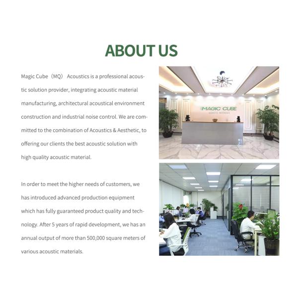 Square 12mm Thickness Sound Absorbing Baffles Fire Resistance and Eco Friendly