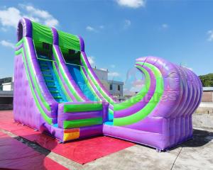 China Ocean Wave Spraying Inflatable Water Slide For Kindergarten wholesale
