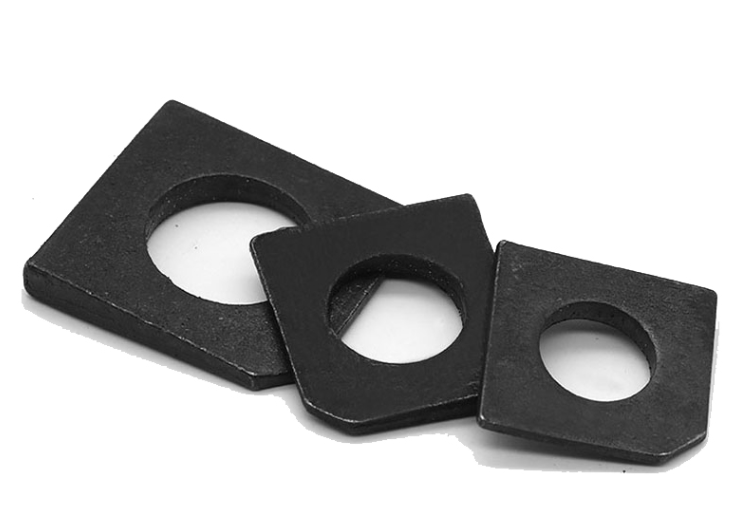 Metric Carbon Steel Black Oxide Square Taper Washers GB853 For Slot Section