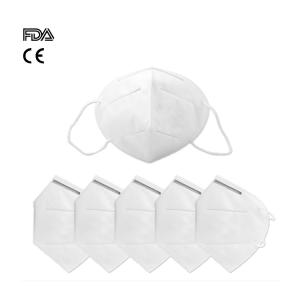 China Vertical Fold Flat Foldable FFP2 Mask Anti Particulate Logo Customized wholesale