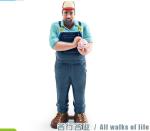 People at Work Model Toy Pigman Figure Pretend Professionals Figurines Career