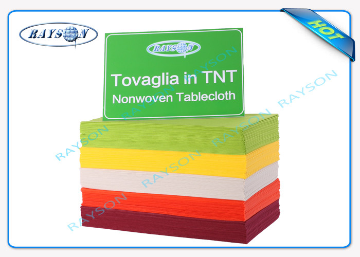 Small Roll Non Woven Table Cloth With Printing Pattern Normal Size