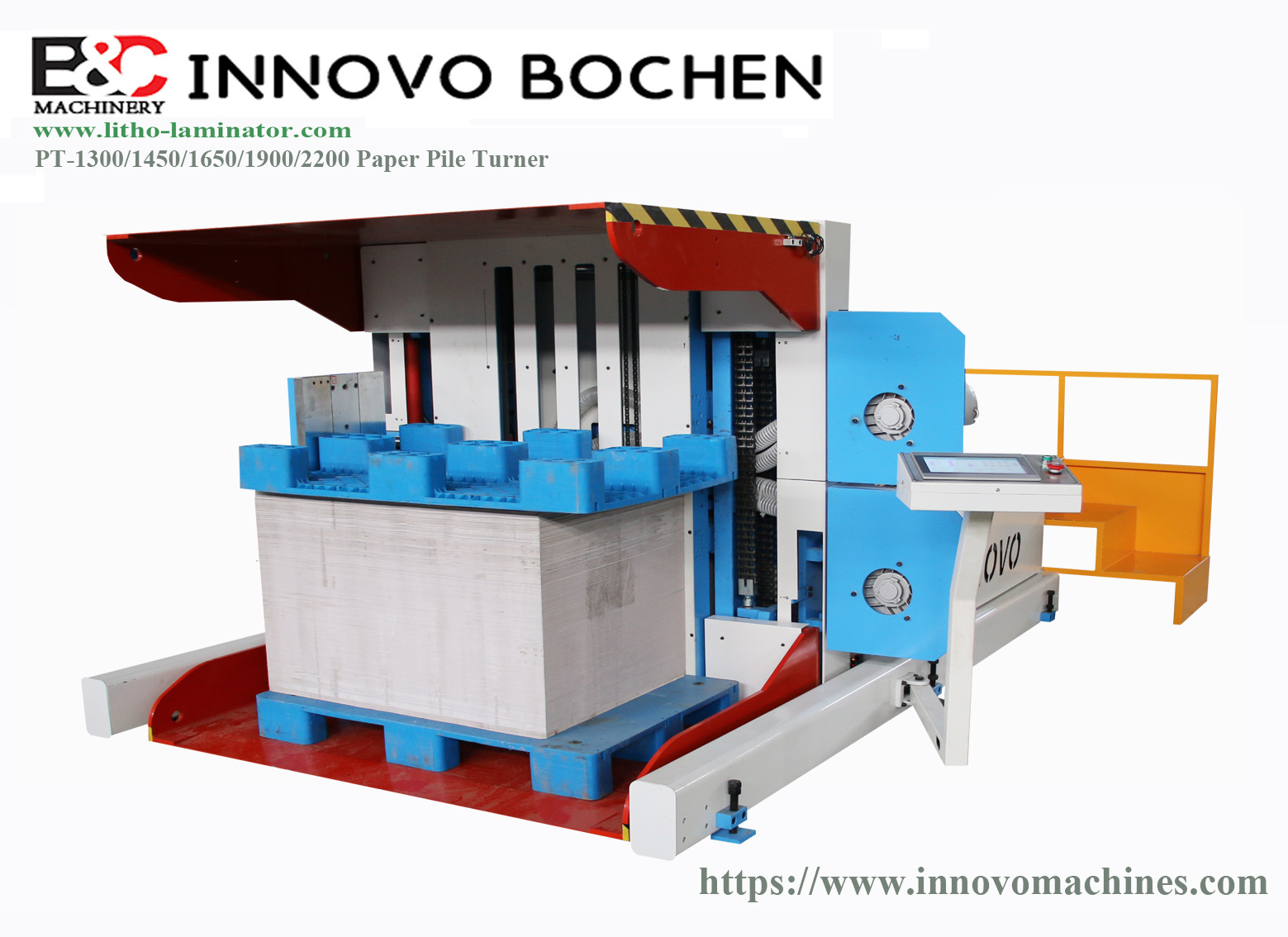380v Pile Turner Machine For Printing And Packing Machine Automatic Electric 1900mm