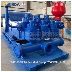 China 3NB1600H Triplex Mud Pump Components 7500PSI For Drilling Rigs 458 SPM wholesale