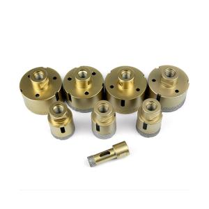 China Golden Vacuum Brazed Diamond Core Drill Bit Marbl Diamond Hole Saws wholesale