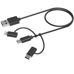 China ROHS 3ft 10cm 3 In 1 USB Charging Cable wholesale