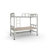 School Adult Size Gray Color 1800mm Height Steel Bunk Bed For Students