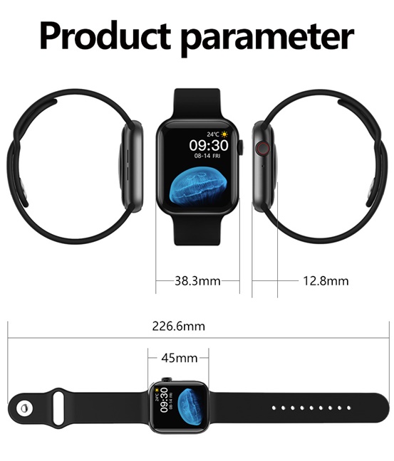 HW22 Amazfit Square Shape Smartwatch Heart Rate Pulse Oximeter Bracelet