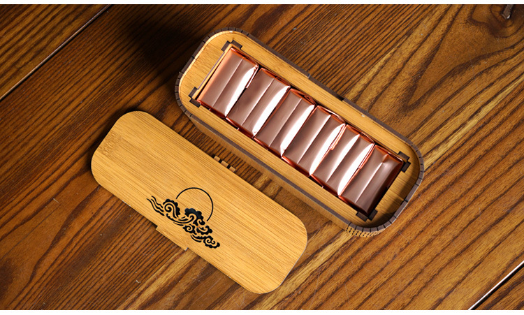 Mildewproof Embossing Wooden Tea Bag Box Holder Multipurpose