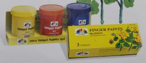 China Eco - Friendly Art Painting Colours 3pcs Finger Paint Set 3 X 150ml wholesale