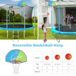 Outdoor Trampoline Park with Stainless Steel Frame and 800 lbs Max. Weight