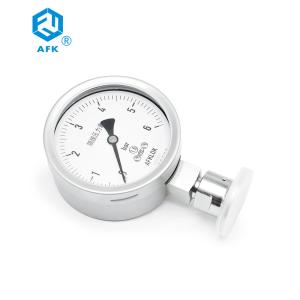 China AFK Stainless Steel Gas Differential Manometer Diaphragm Pressure Gauge 6bar wholesale