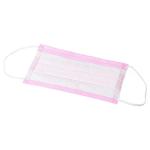 Soft Texture Pink Disposable Dust Masks General Size 17.5 * 9.5cm