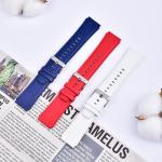 Replaceable Genuine Leather Watch Band , 22mm Calfskin Watch Strap