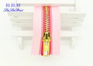 China Jacket / Coats Closed End Zip Colorful Tape Gold / Black Nickel / Nickel / Teeth wholesale
