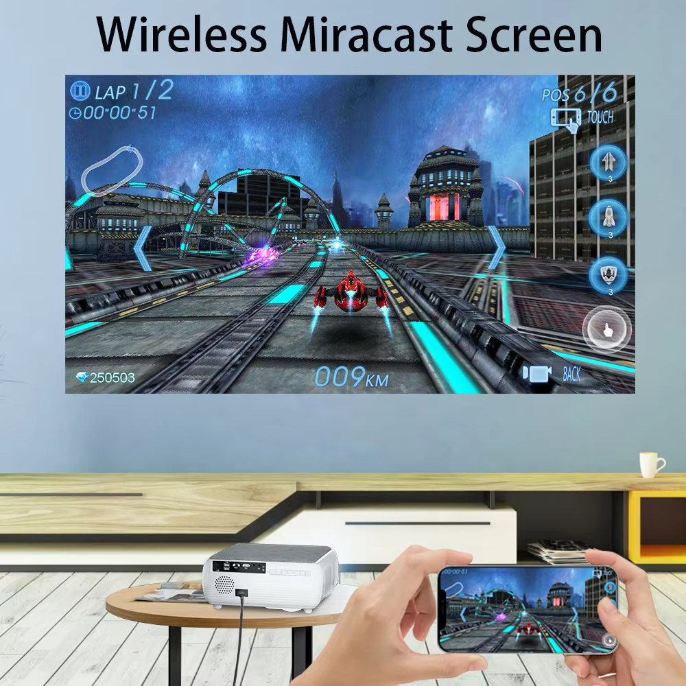 X2 1080P Home Theater Projector 700 ANSI Lumens Android Smart Home Projector