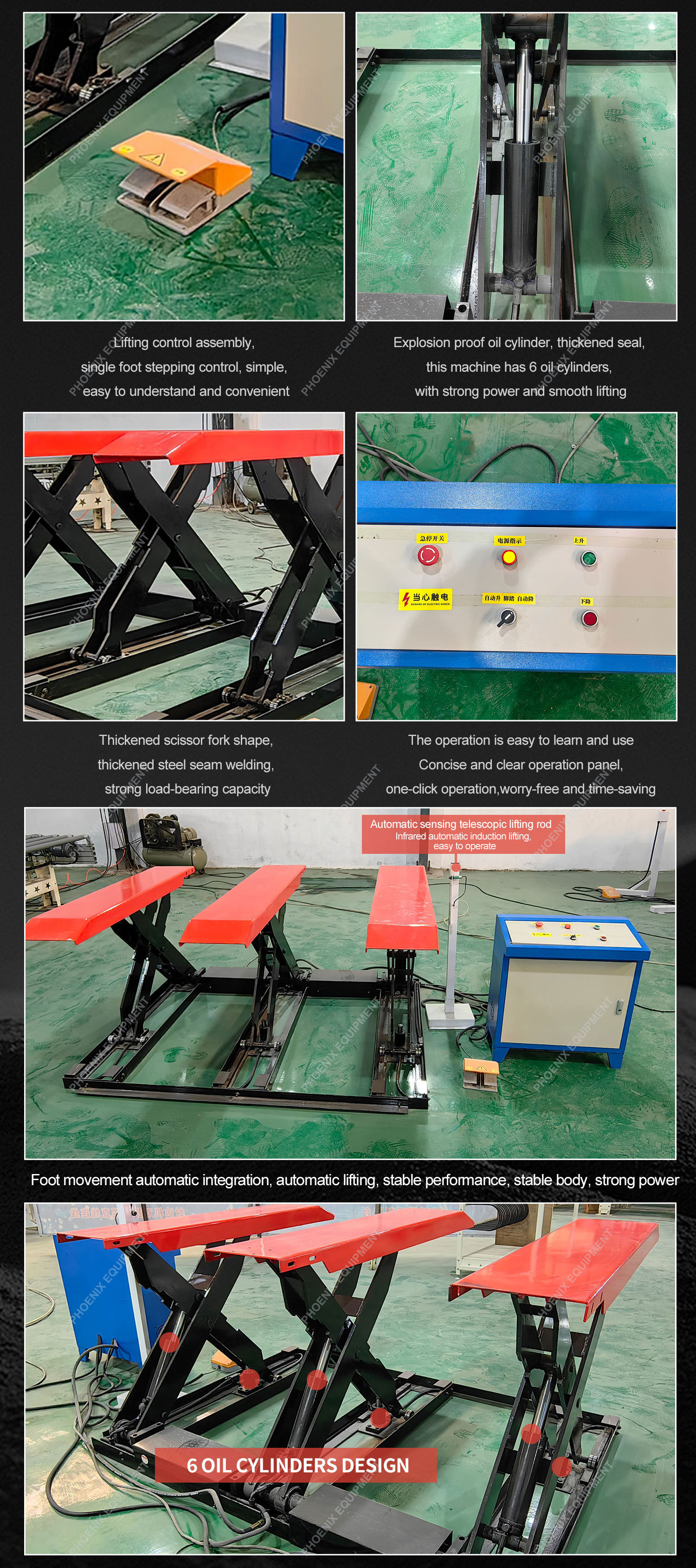 E-type Fixed Lifting Platform Loading of Panel Furniture with Hydraulic Scissor Lift