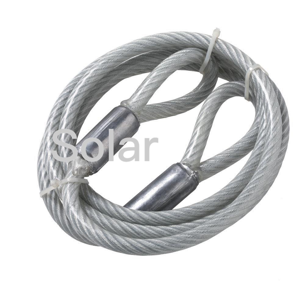 46mm hot dipped galvanized steel wire rope sling assembled with aluminum ferrules