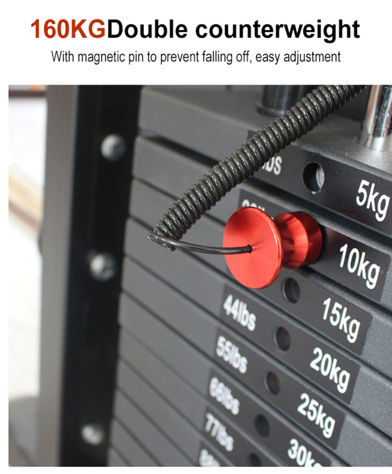 Home Workout Training Equipment Power Cage Squat Rack Chest Leg Press Multifunction Smith Machine