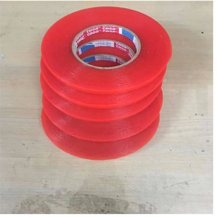 TESA 4965 Double Sided Adhesive Tape Red Film Heat-resistant PET Substrate 0.2MM Thick
