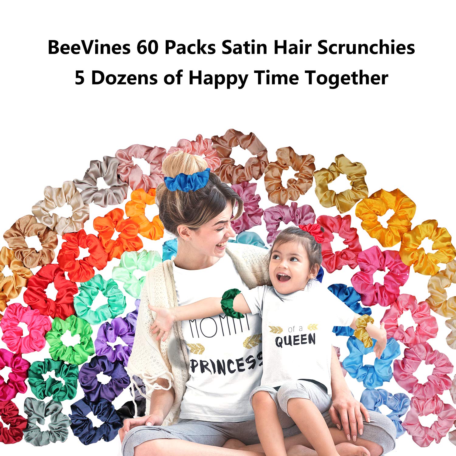 Small 6 Padded 0.03kg Satin Silk Scrunchies Headband Warrens