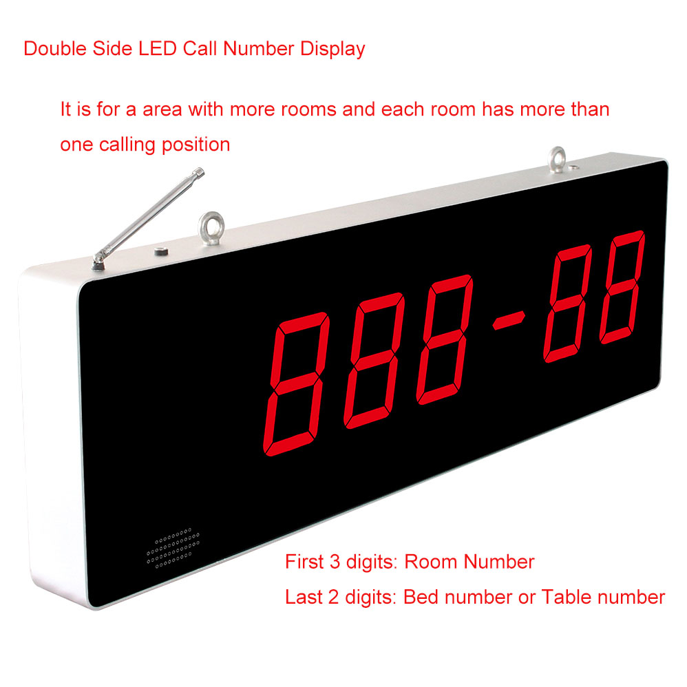 new product double-side screen big size display monitor wireless call system receiver