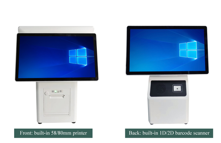 Advanced Touch Screen Pos Cash Register for Restaurant or Supermarket Black or White