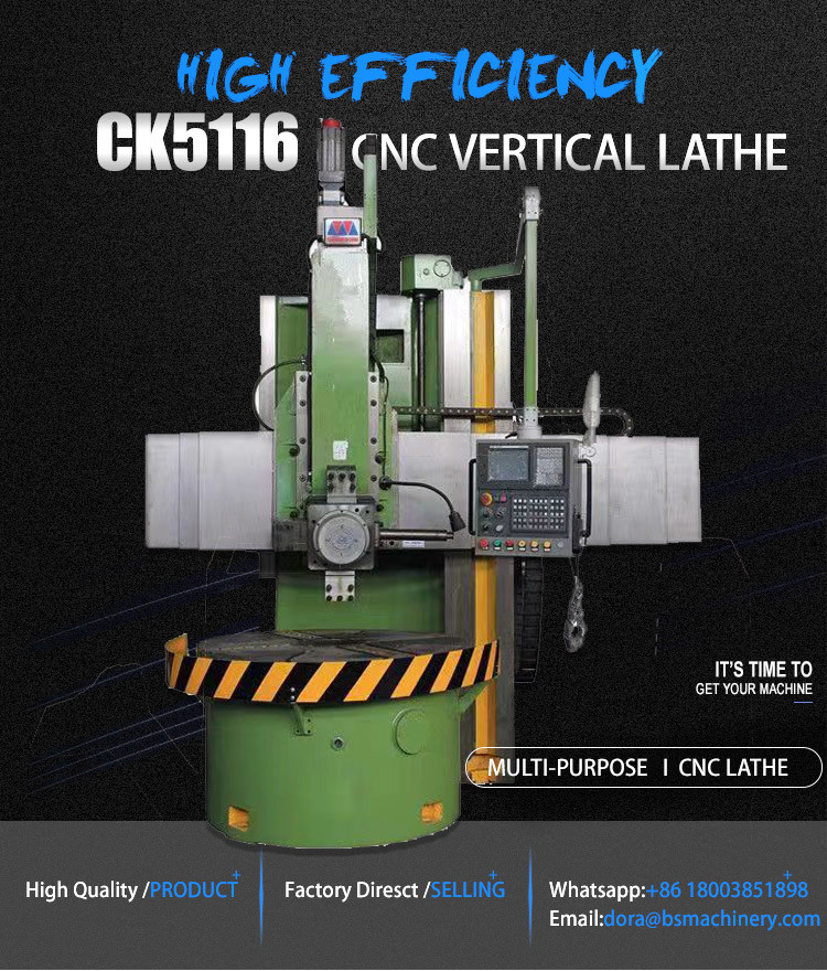 Swiss Type Torno CNC Vertical Lathe Machine For Processing Brake Drum Ck5116