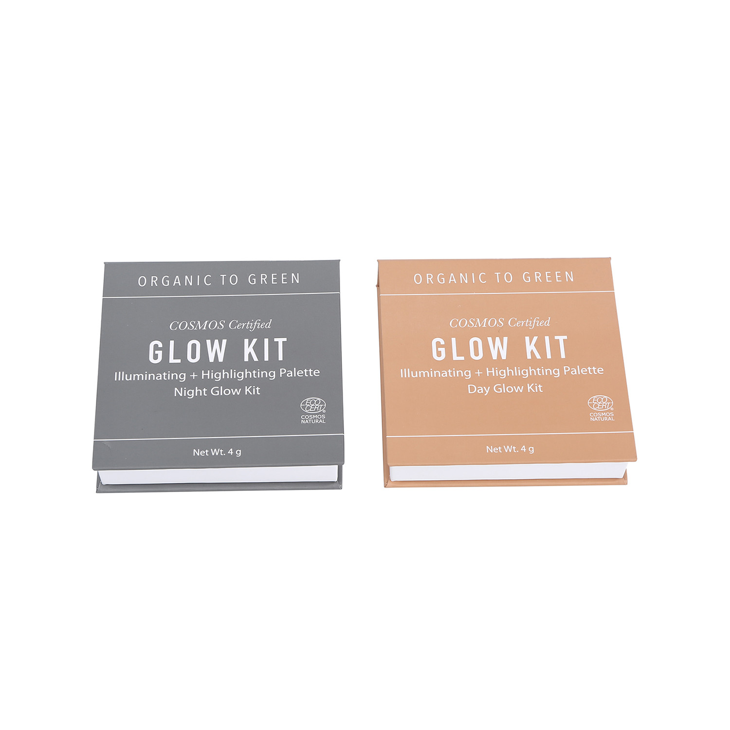 4 Position Square Baked Eyeshadow Palette C2S Paper Without Mirror