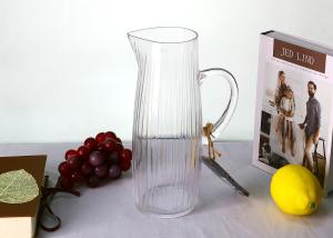 China Amber Hand Made Lead Free Crystal Glass Wine Decanter 1400ml wholesale