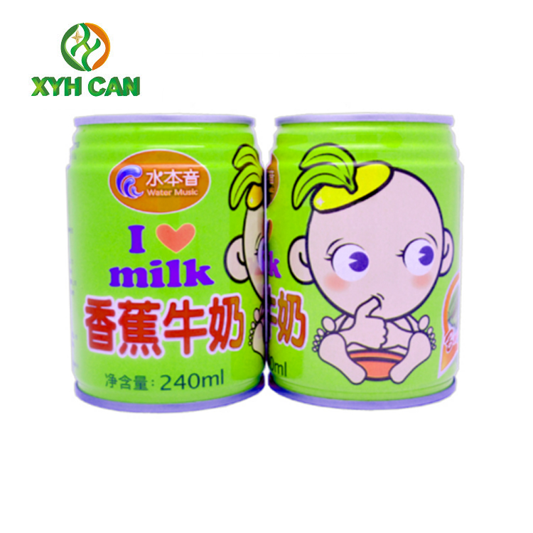 Beverage Tin Can 250ML 3 Piece Can Paint CMYK And PMS Printing Design