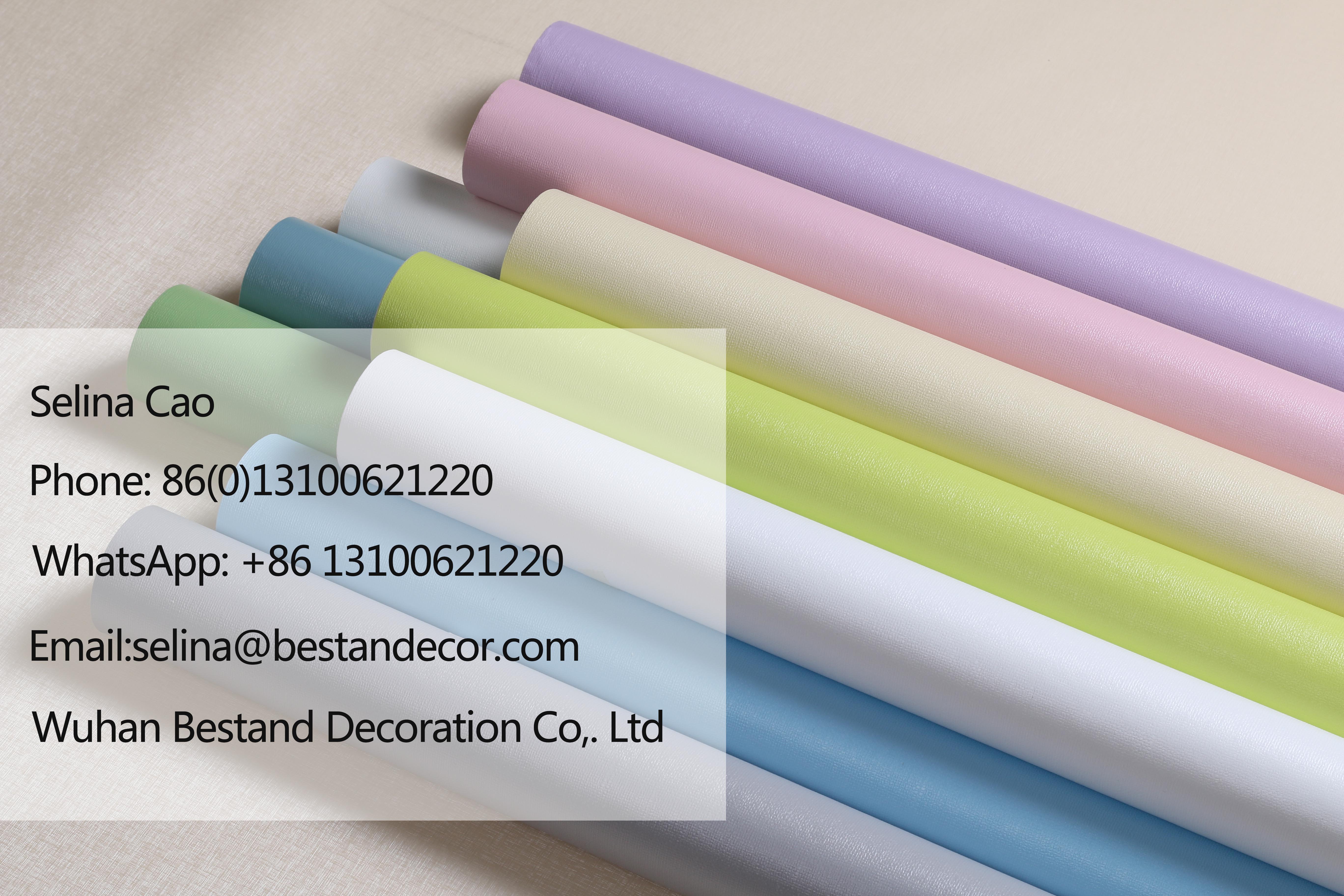 Red Soft Touch Wallpaper 100m Roll Fire Proof Wallpaper For Kitchen